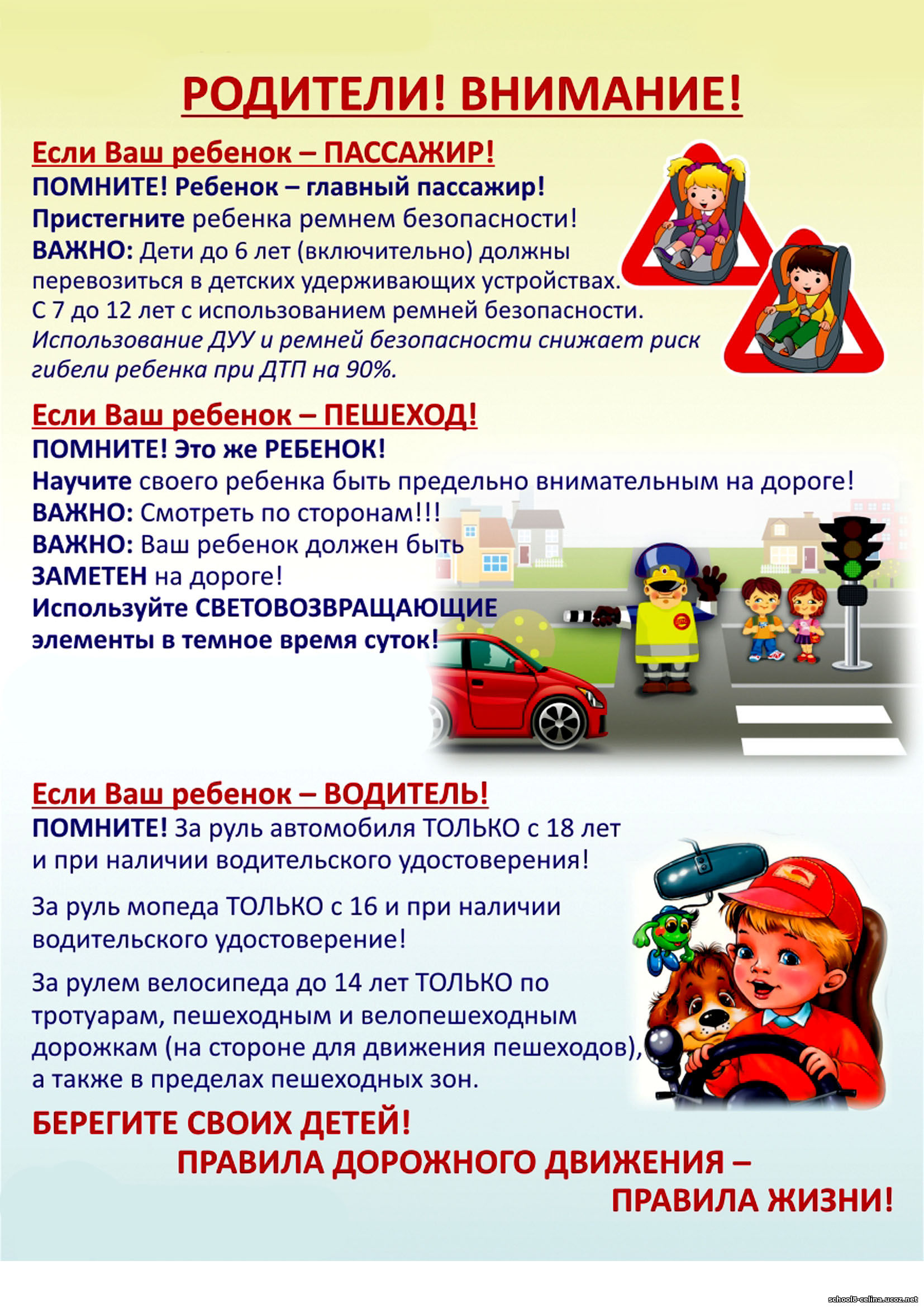 Безопасность. Памятка  Родителям.